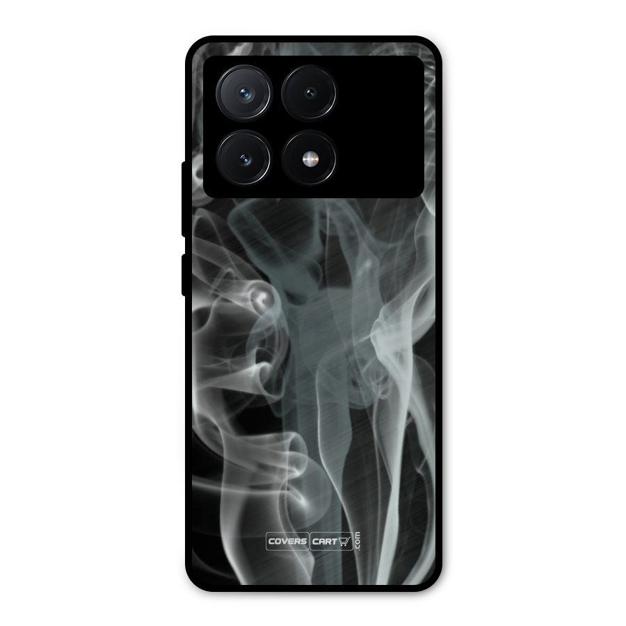 Dense Smoke Metal Back Case for Poco X6 Pro