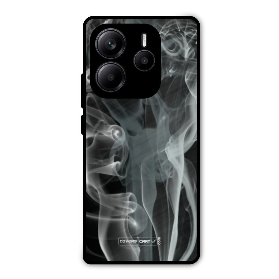 Dense Smoke Metal Back Case for Redmi Note 14 5G