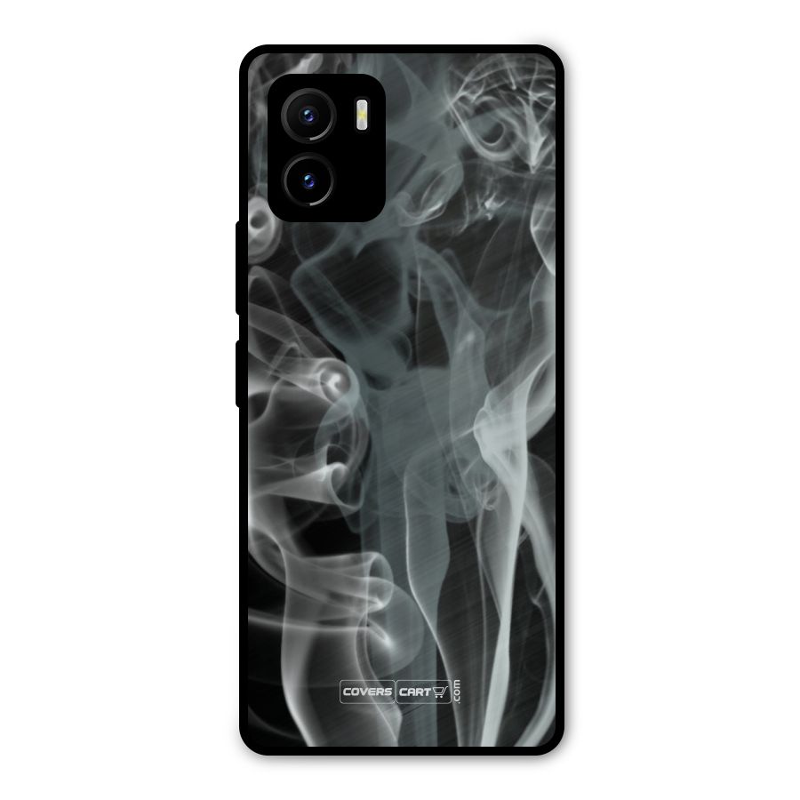 Dense Smoke Metal Back Case for Vivo Y15s