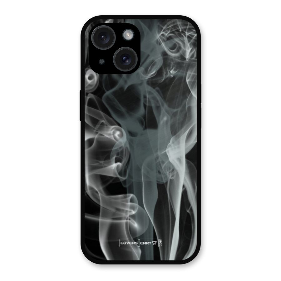 Dense Smoke Metal Back Case for iPhone 15