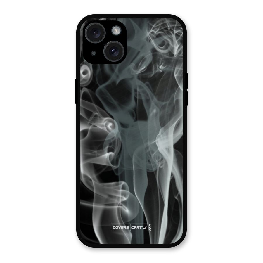 Dense Smoke Metal Back Case for iPhone 15 Plus