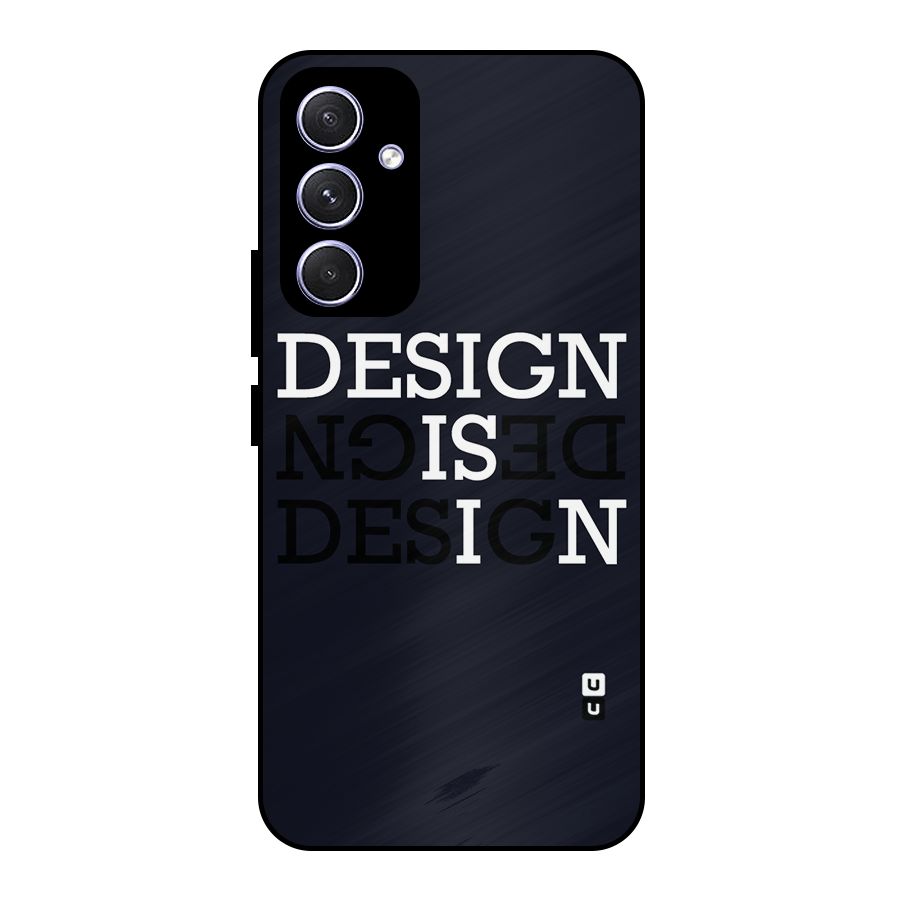 Design is In Typography Metal Back Case for Galaxy A54