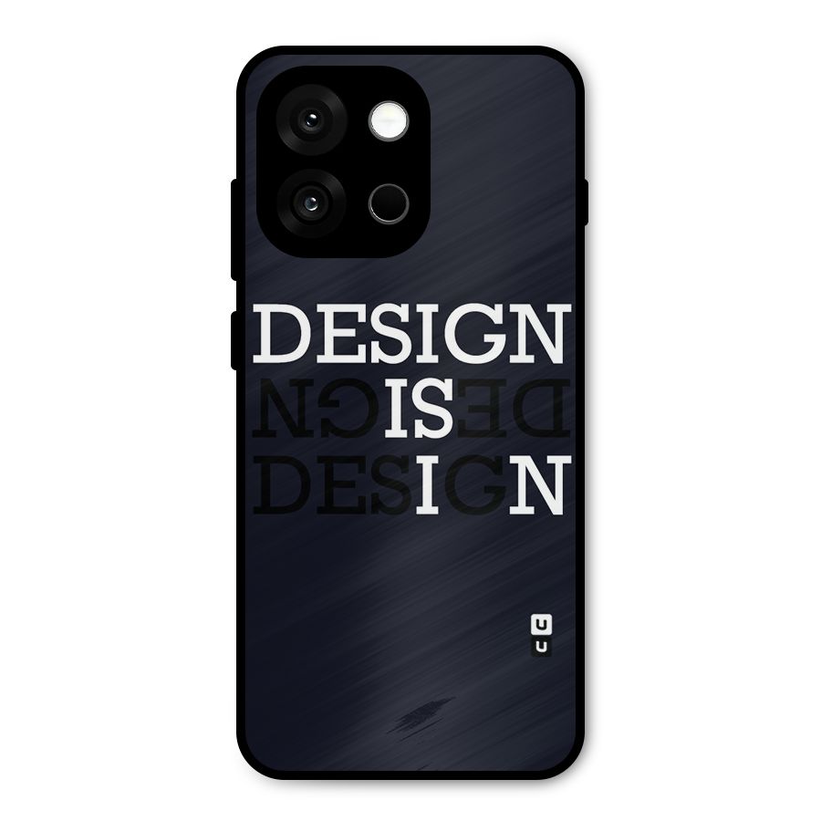 Design is In Typography Metal Back Case for OnePlus 13s