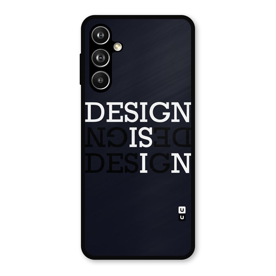 Design is In Typography Metal Back Case for Samsung Galaxy M54