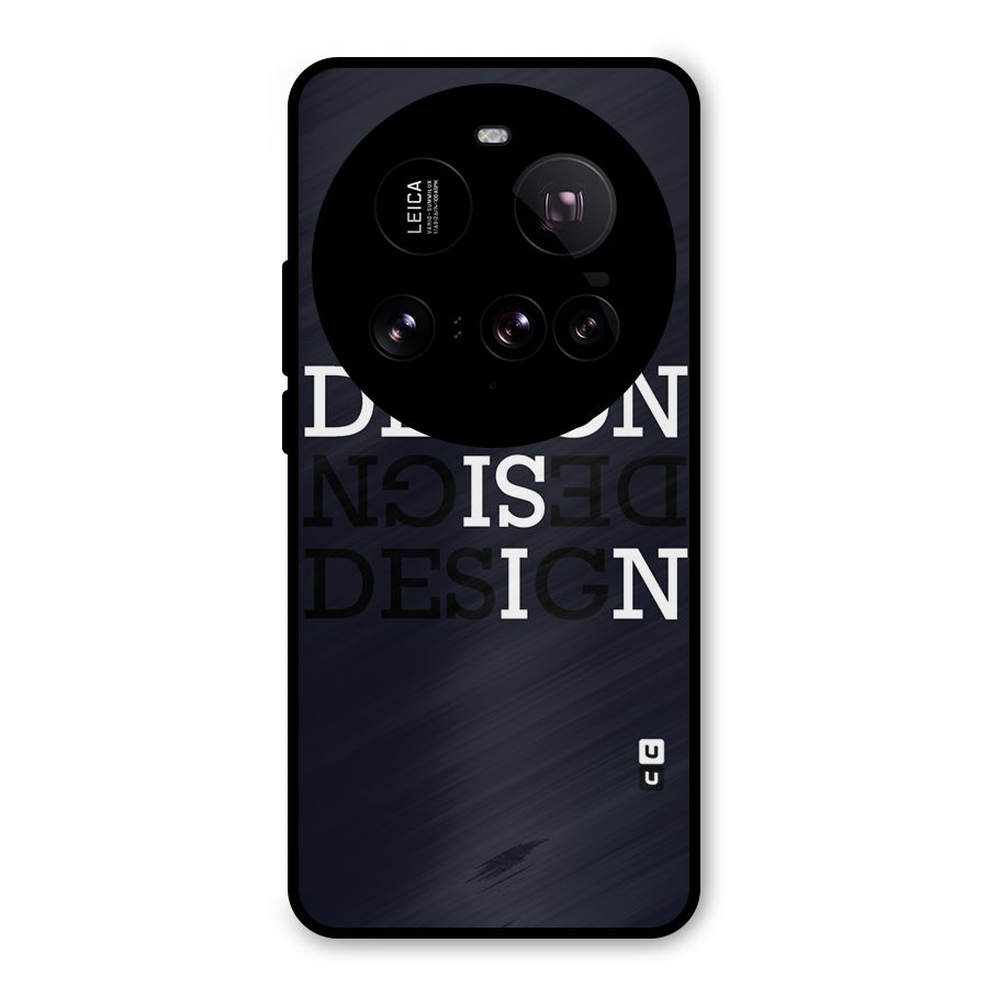 Design is In Typography Metal Back Case for Xiaomi 15 Ultra