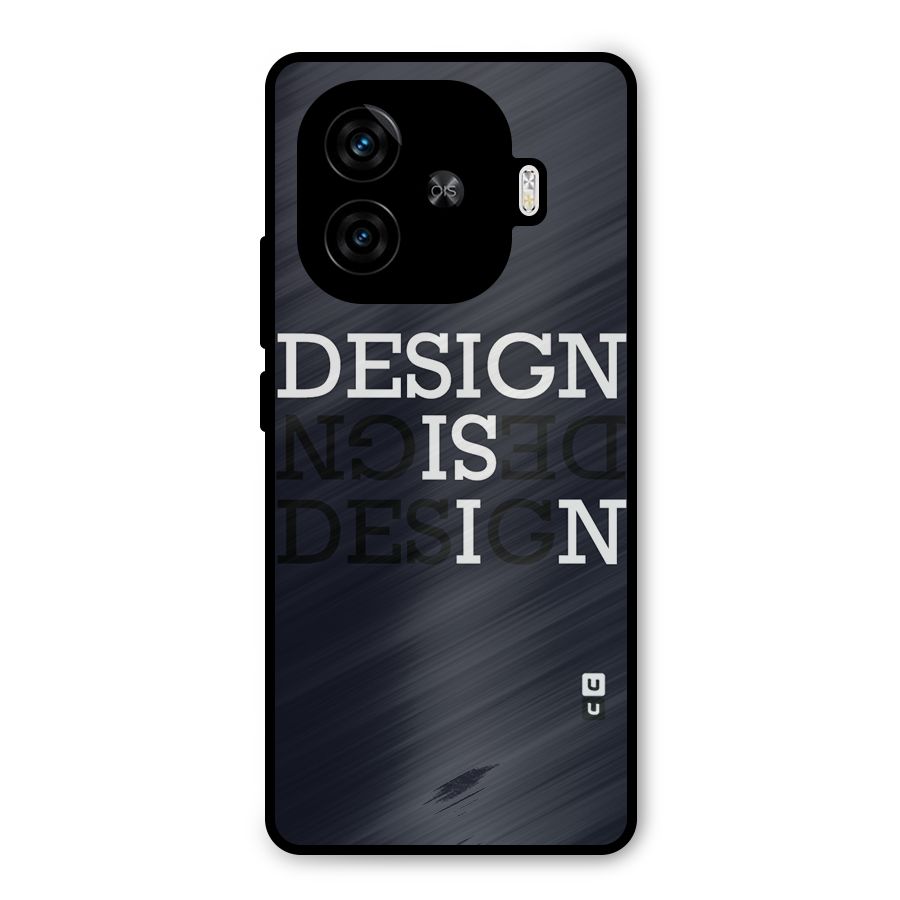 Design is In Typography Metal Back Case for iQOO Neo 10R