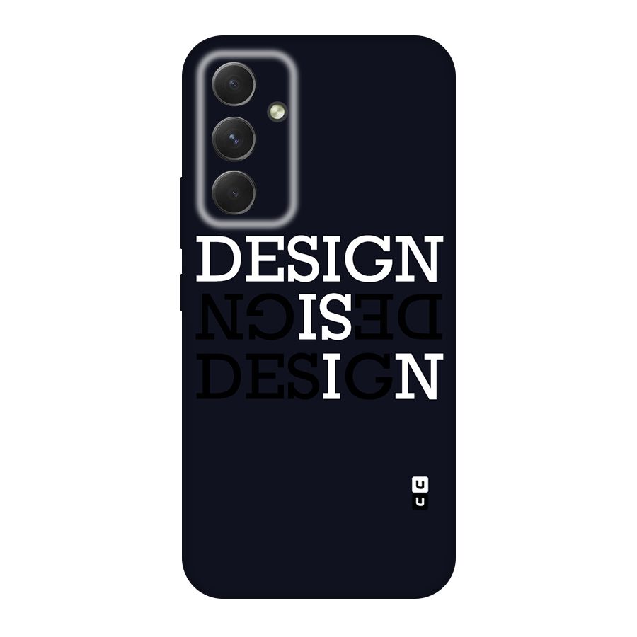 Design is In Typography Original Polycarbonate Back Case for Galaxy A54