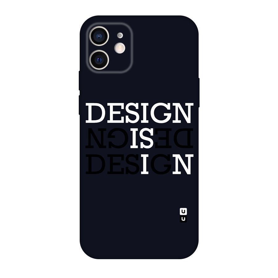 Design is In Typography Original Polycarbonate Back Case for iPhone 12