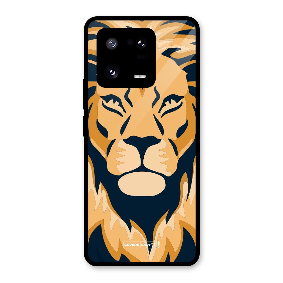 Designer Lion Glass Back Case for Xiaomi 13 Pro