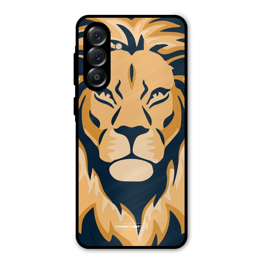 Designer Lion Metal Back Case for Galaxy A36