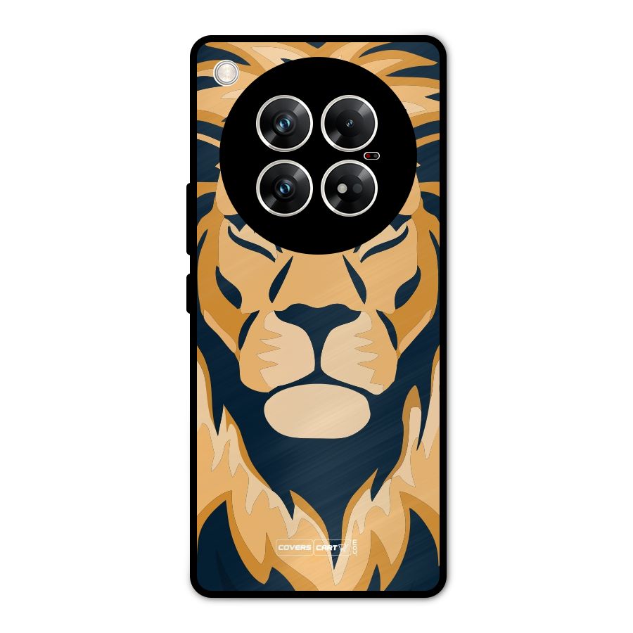 Designer Lion Metal Back Case for Infinix Zero 40 5G
