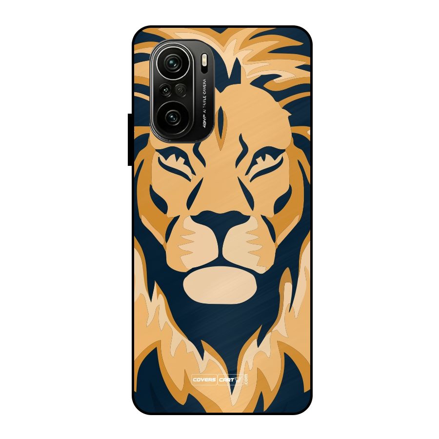 Designer Lion Metal Back Case for Mi 11X Pro
