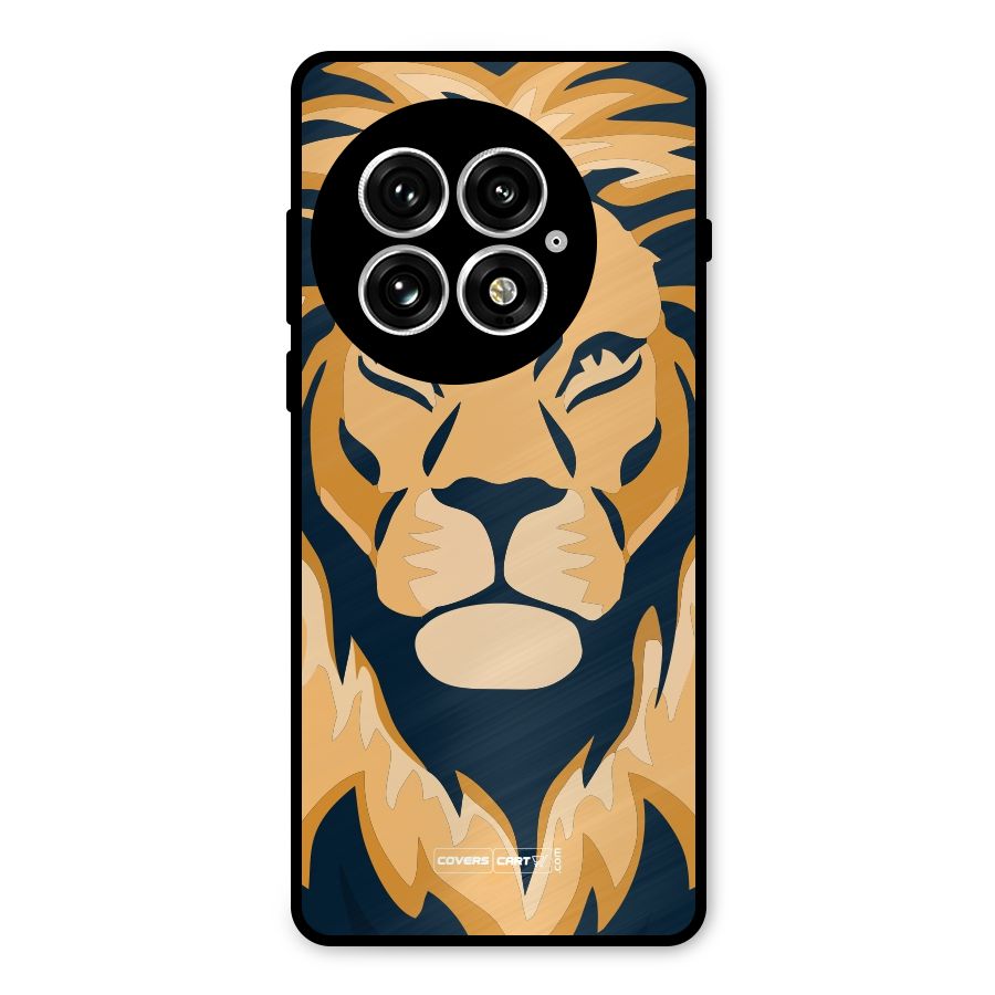Designer Lion Metal Back Case for OnePlus 13