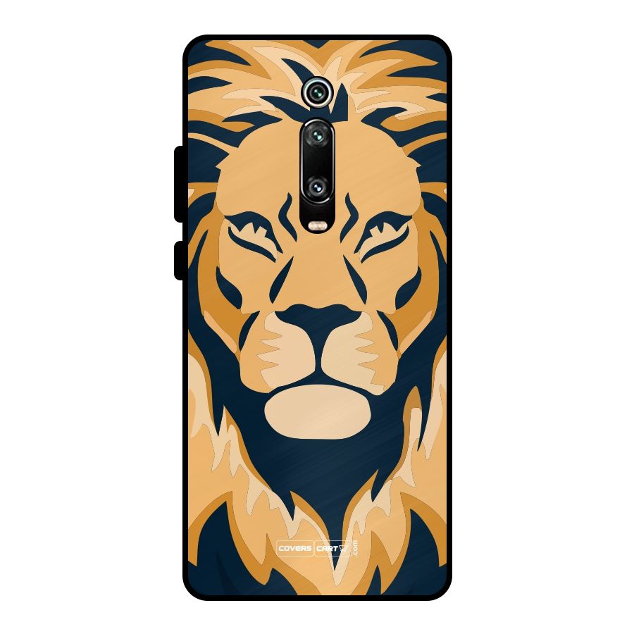 Designer Lion Metal Back Case for Redmi K20 Pro