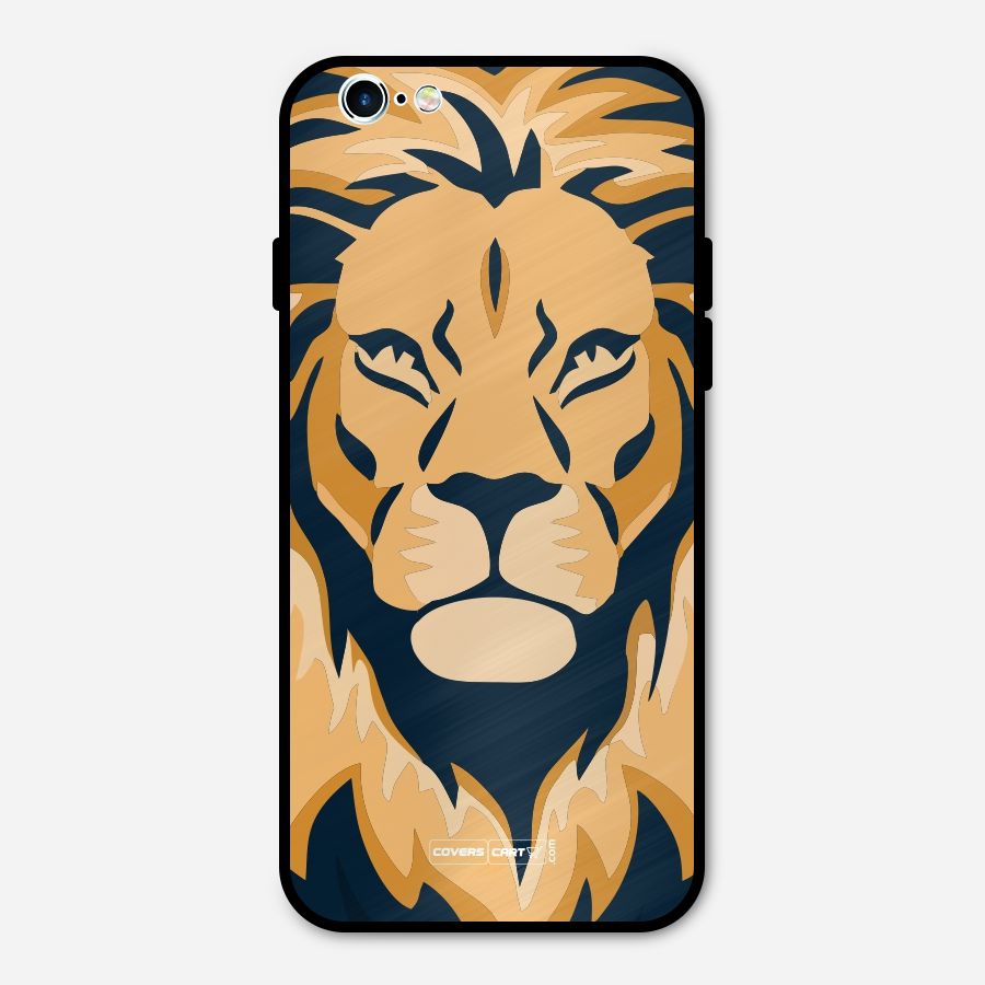 Designer Lion Metal Back Case for iPhone 6 6s