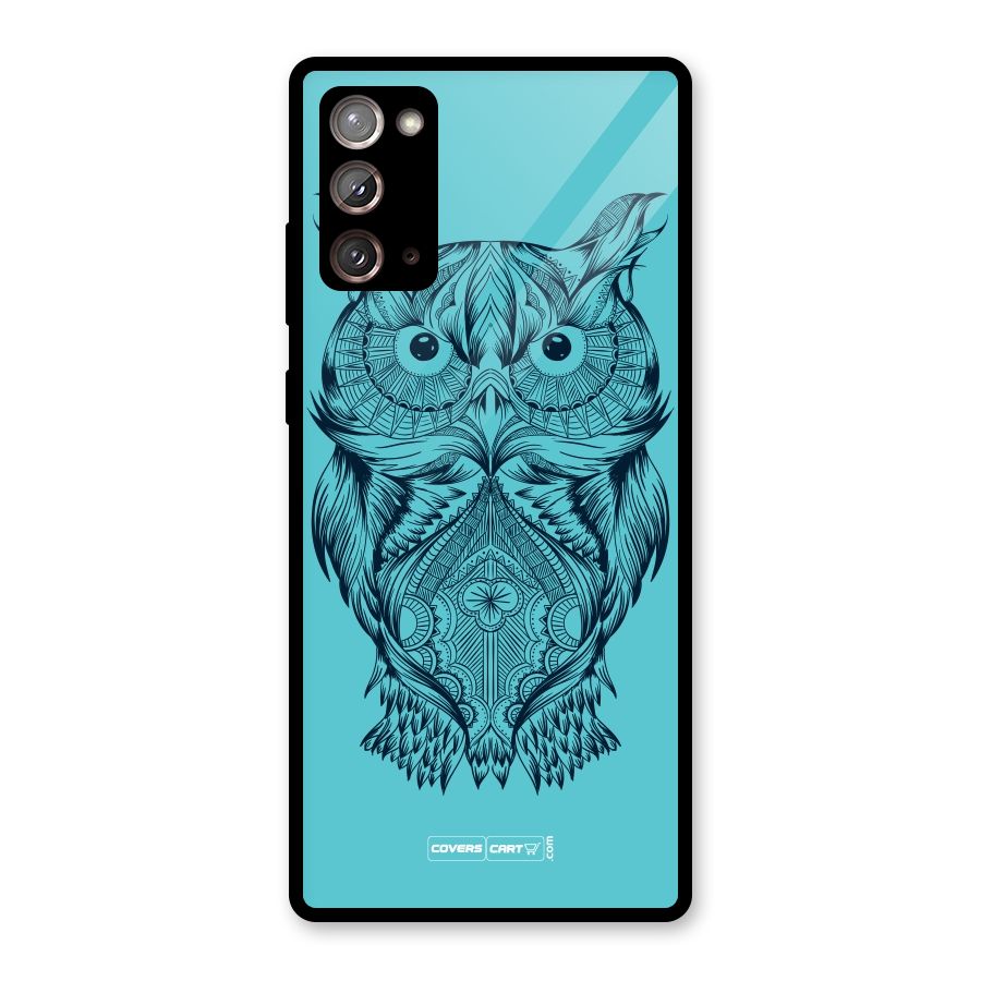 Designer Owl Glass Back Case for Galaxy Note 20