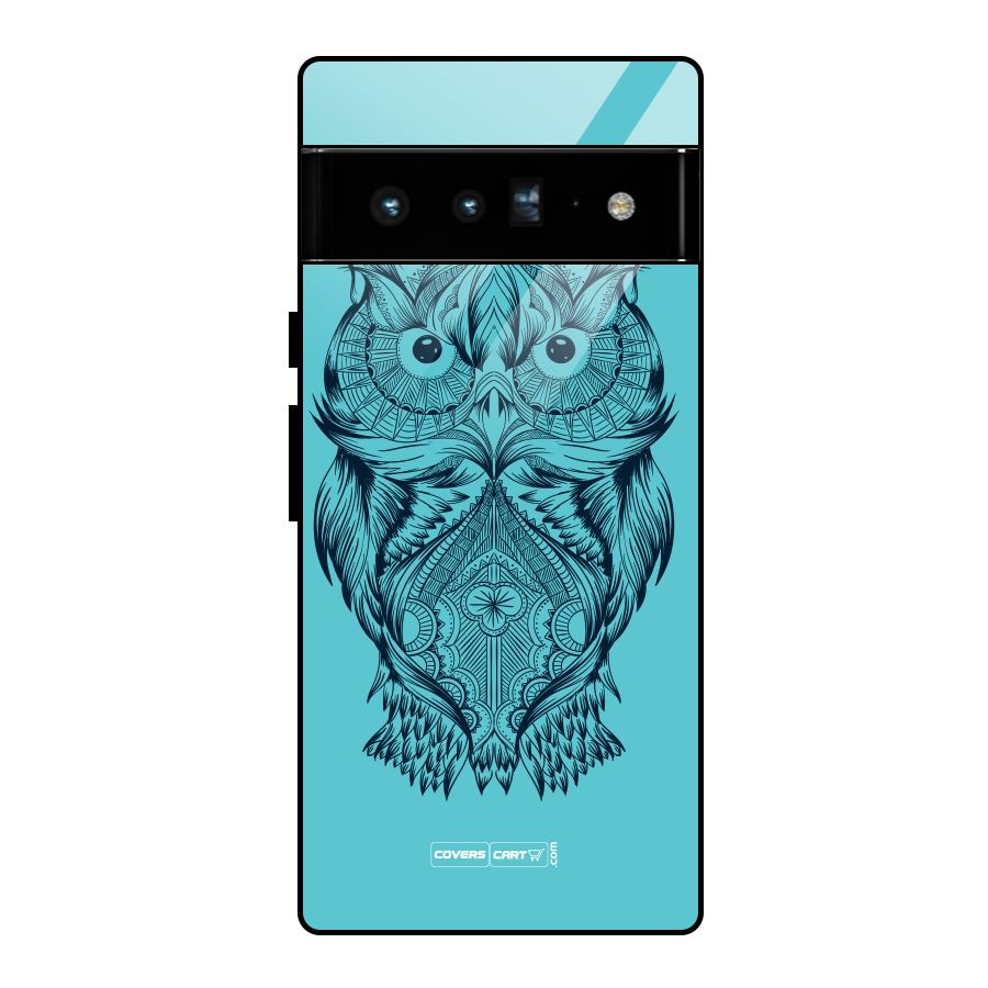 Designer Owl Glass Back Case for Google Pixel 6 Pro
