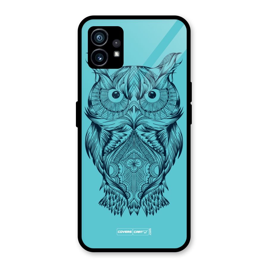 Designer Owl Glass Back Case for Nothing Phone 1