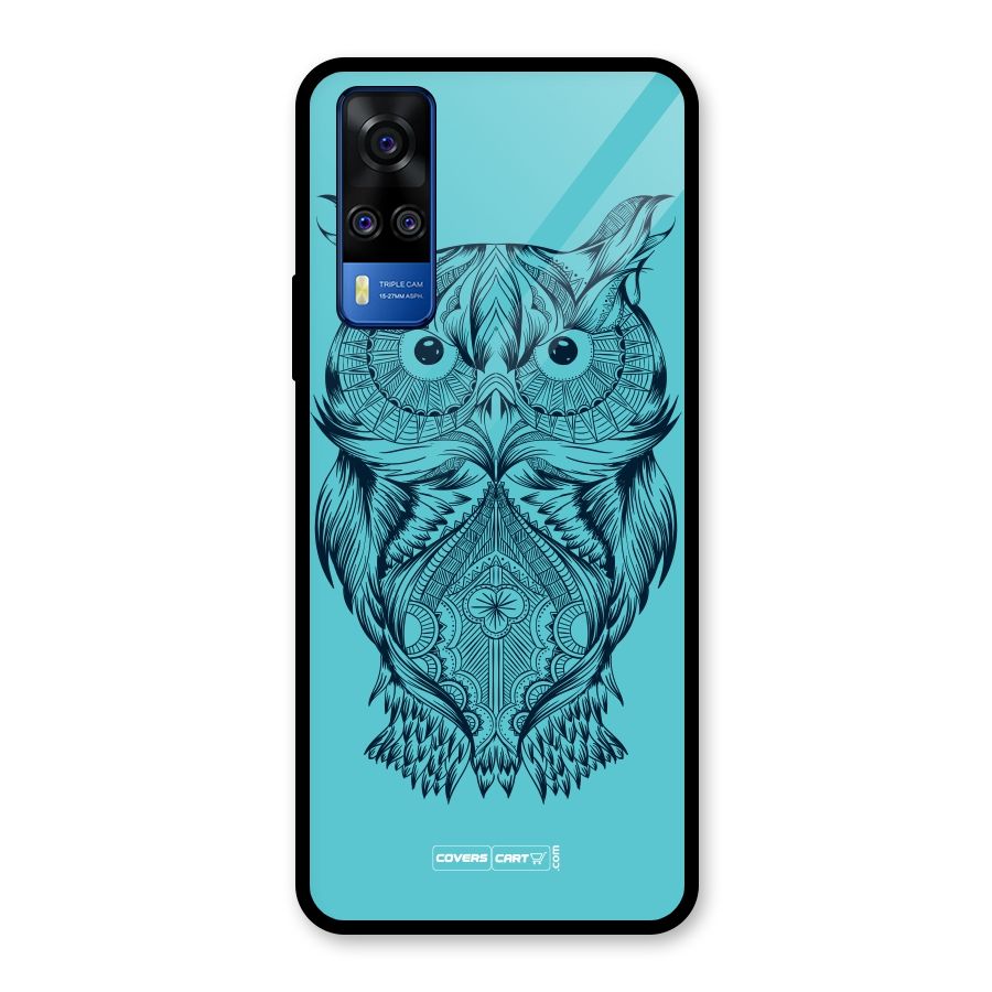 Designer Owl Glass Back Case for Vivo Y31
