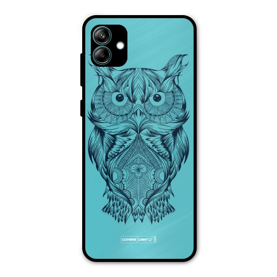 Designer Owl Metal Back Case for Galaxy A04