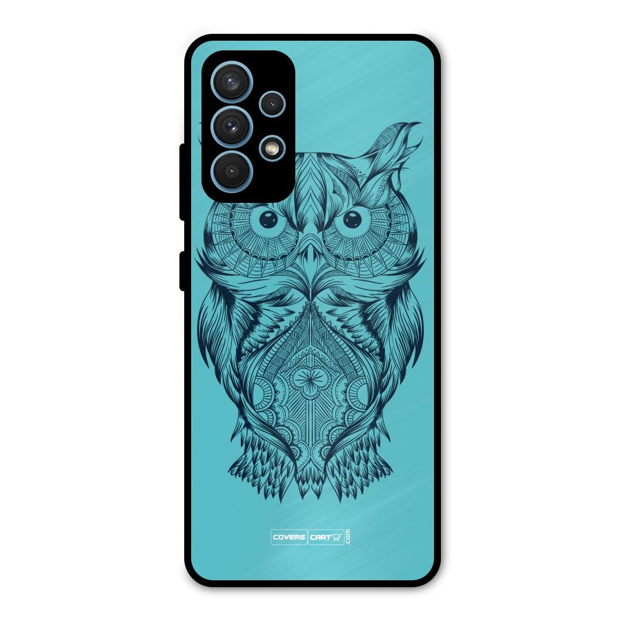 Designer Owl Metal Back Case for Galaxy A32