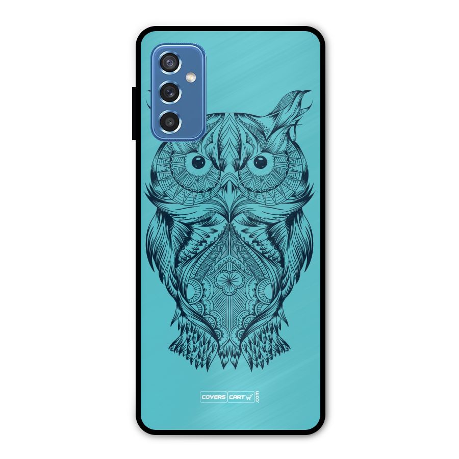 Designer Owl Metal Back Case for Galaxy M52 5G