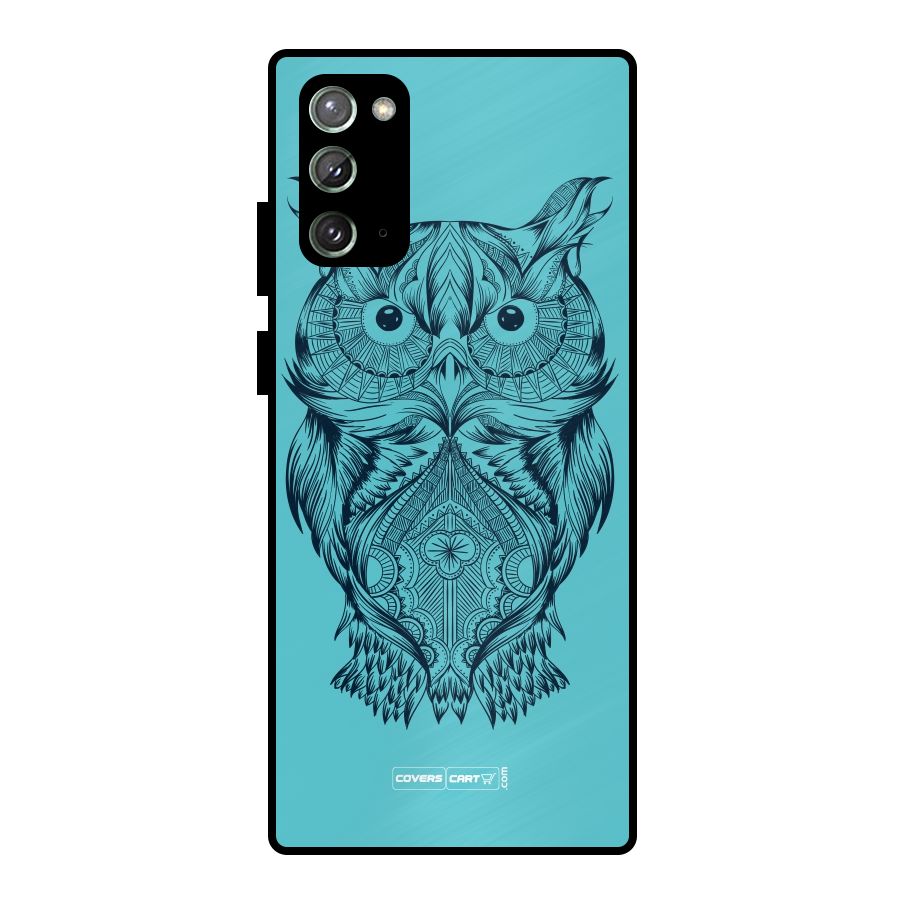 Designer Owl Metal Back Case for Galaxy Note 20
