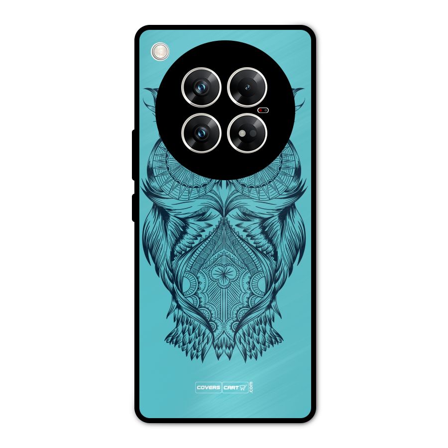 Designer Owl Metal Back Case for Infinix Zero 40 5G
