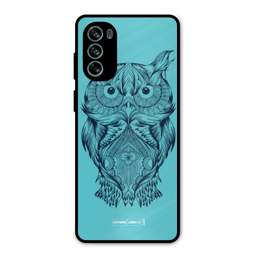 Designer Owl Metal Back Case for Moto G62