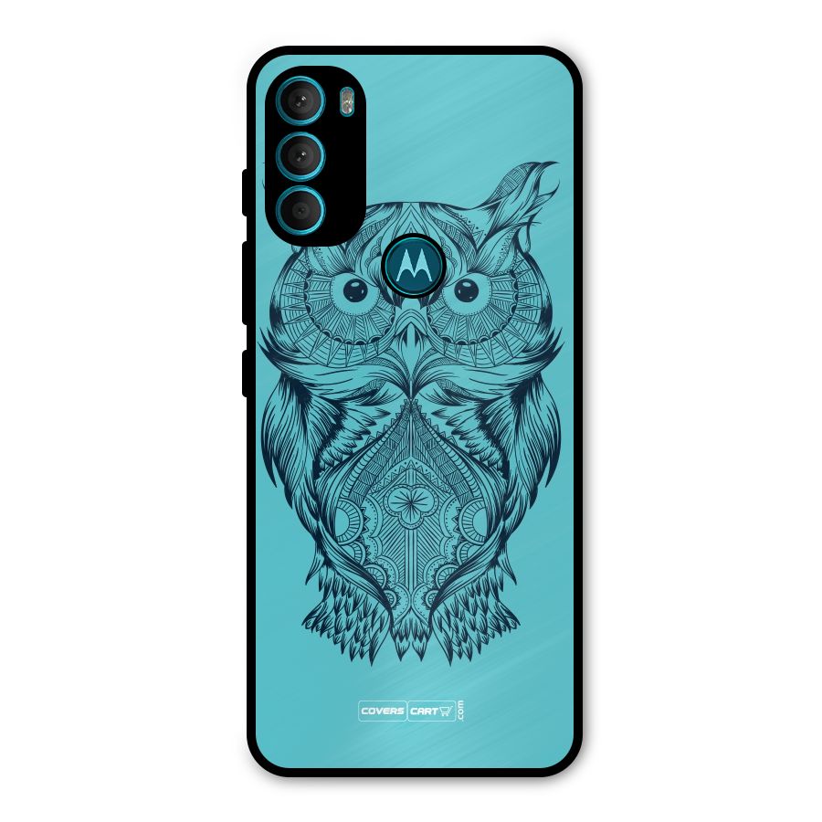 Designer Owl Metal Back Case for Moto G71 5G