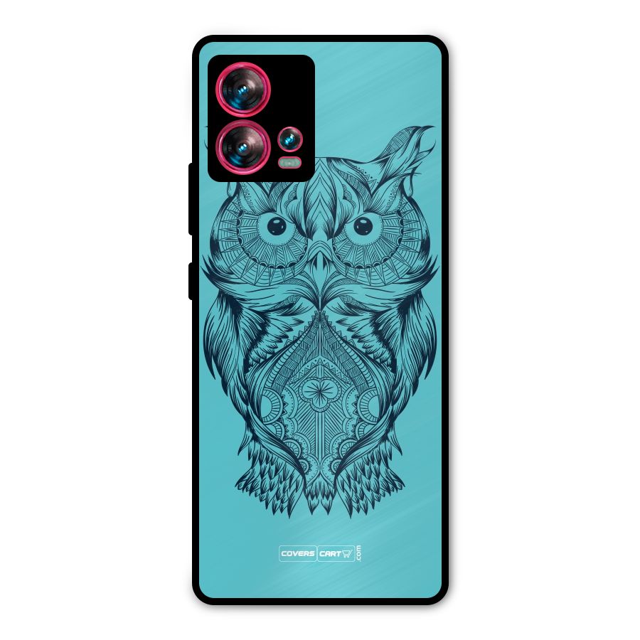 Designer Owl Metal Back Case for Motorola Edge 30 Fusion