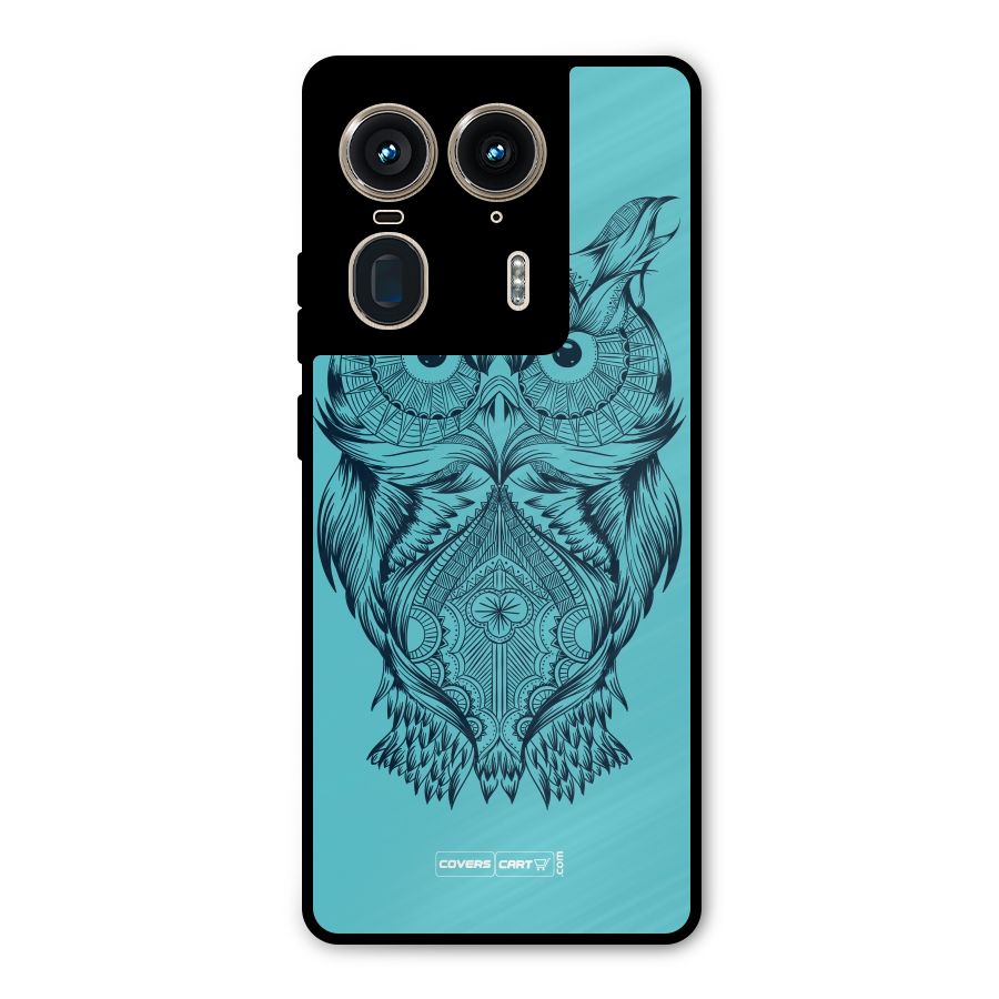 Designer Owl Metal Back Case for Motorola Edge 50 Ultra