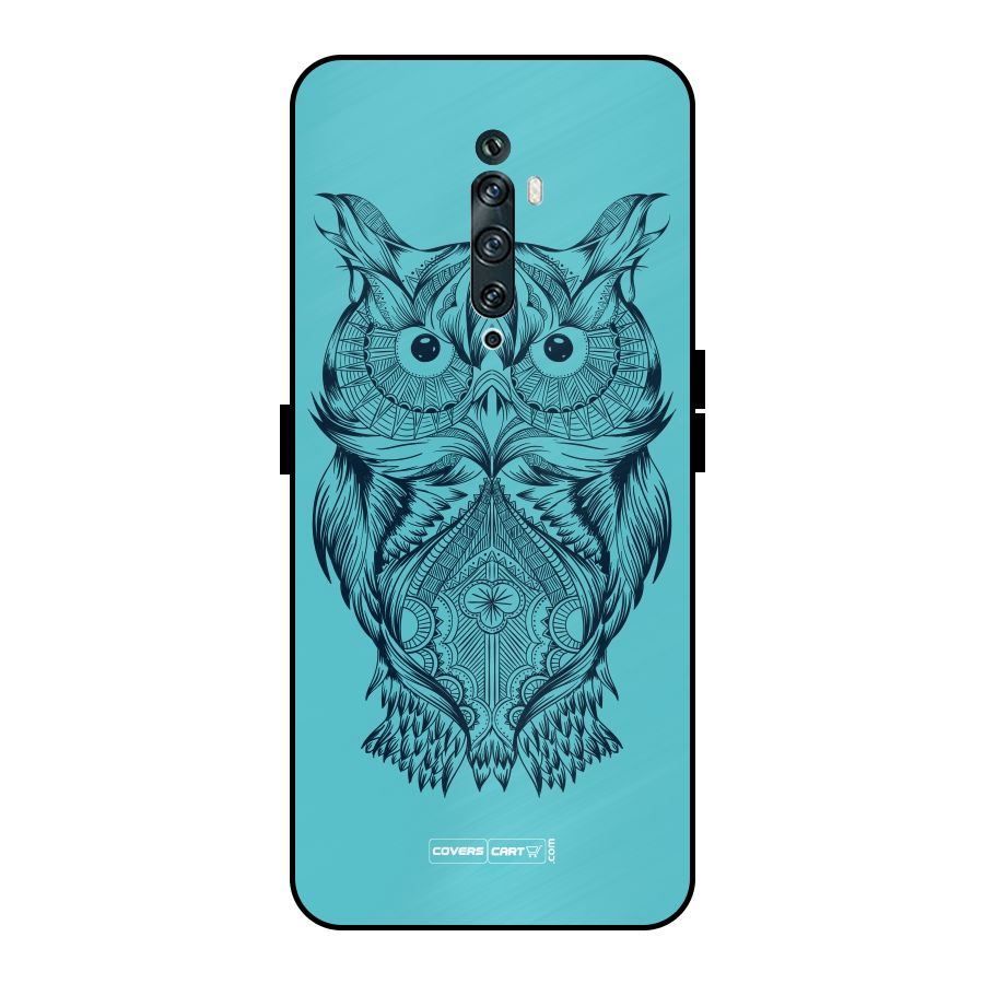 Designer Owl Metal Back Case for Oppo Reno2 Z