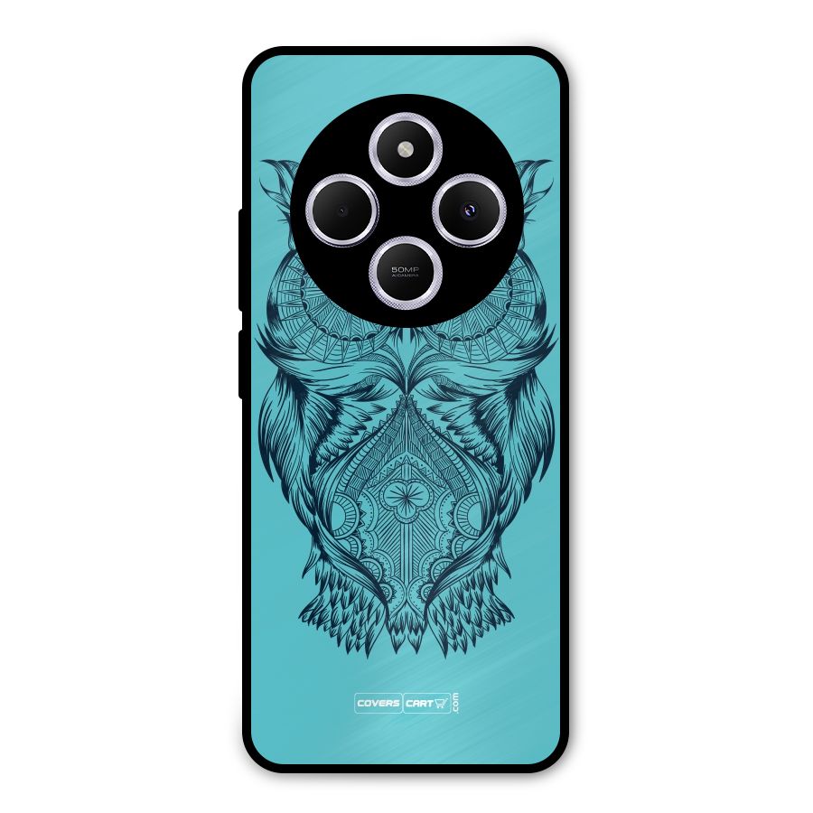 Designer Owl Metal Back Case for Poco M7