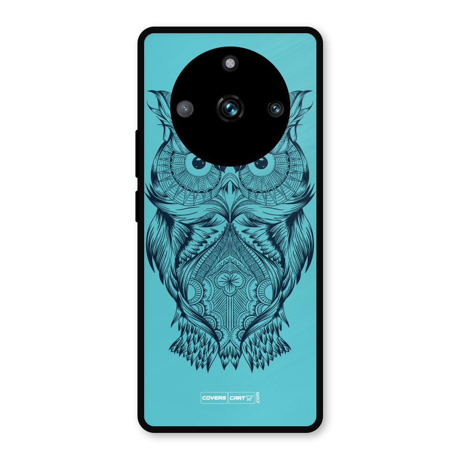Designer Owl Metal Back Case for Realme 11 Pro Plus