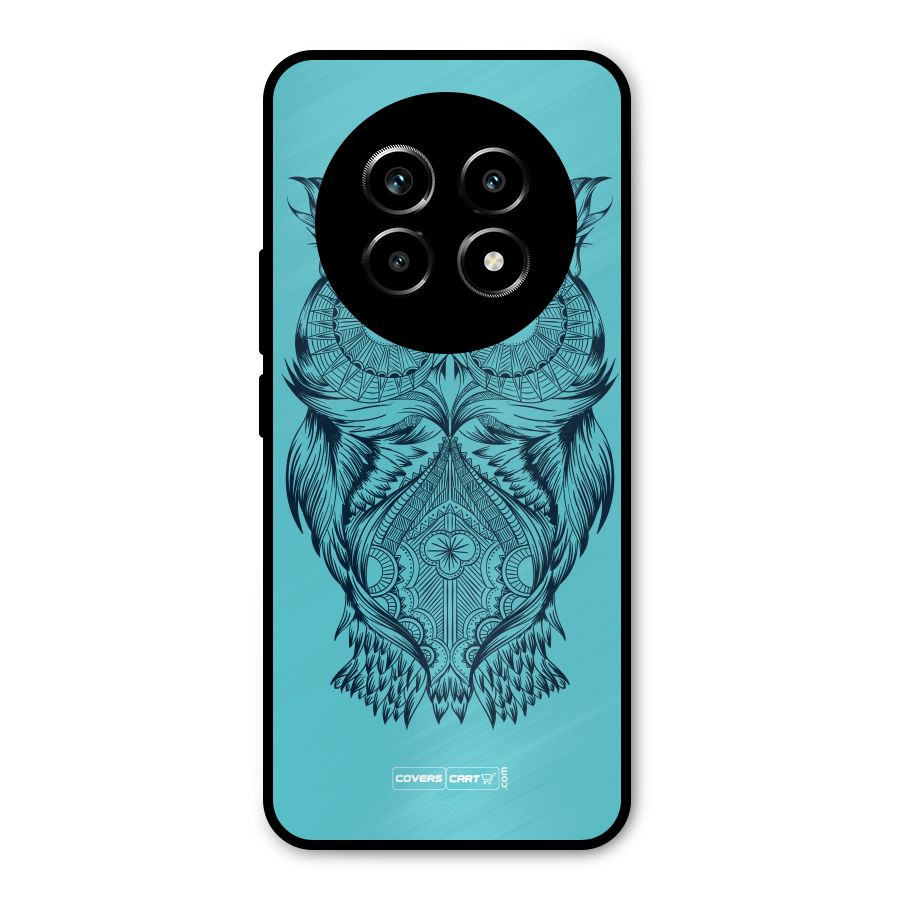 Designer Owl Metal Back Case for Realme 13 Pro