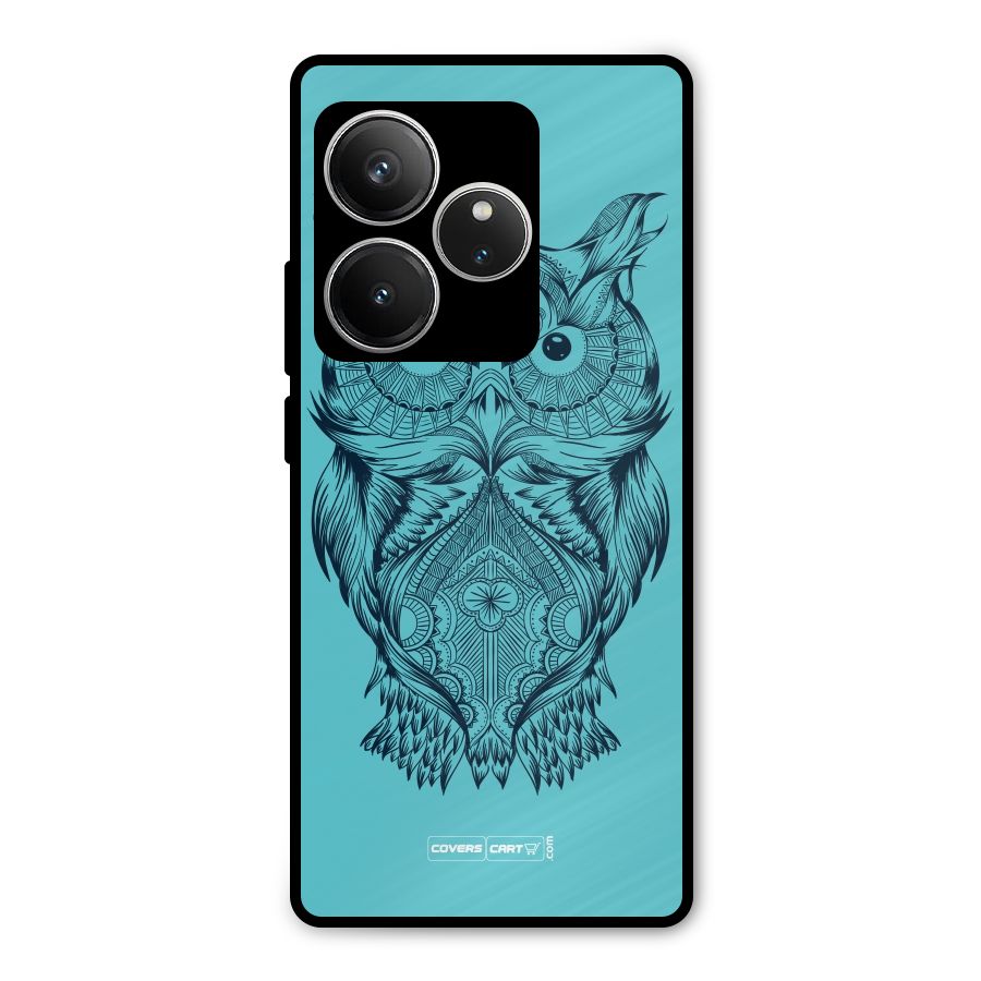 Designer Owl Metal Back Case for Realme GT 6