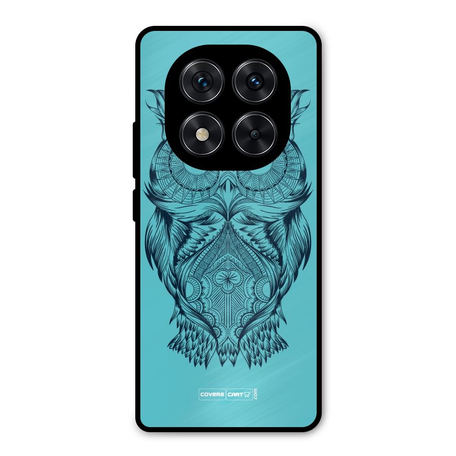 Designer Owl Metal Back Case for Redmi Note 14 Pro 5G