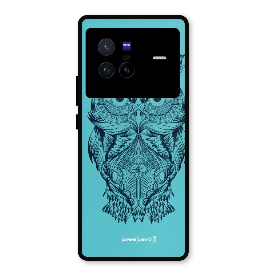 Designer Owl Metal Back Case for Vivo X80