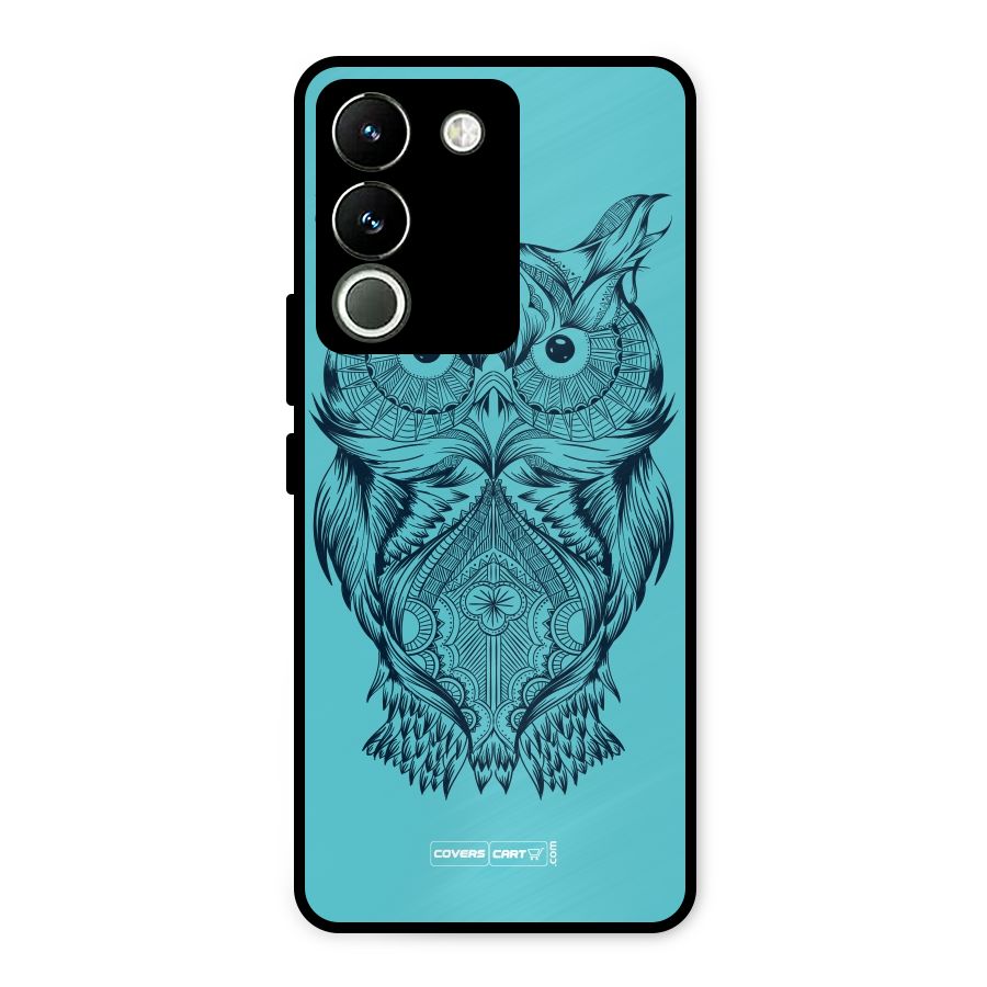 Designer Owl Metal Back Case for Vivo Y200