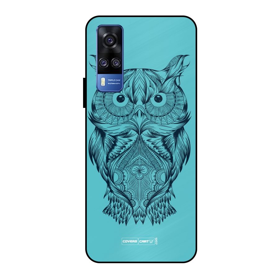 Designer Owl Metal Back Case for Vivo Y51