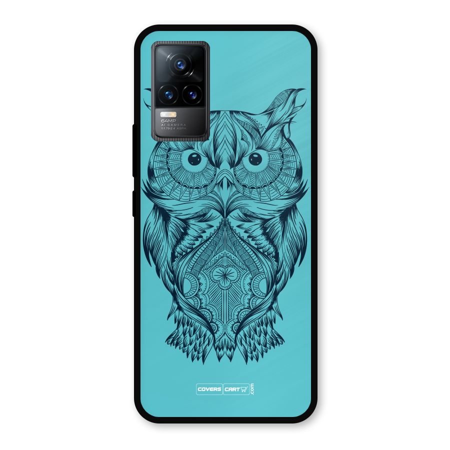 Designer Owl Metal Back Case for Vivo Y73