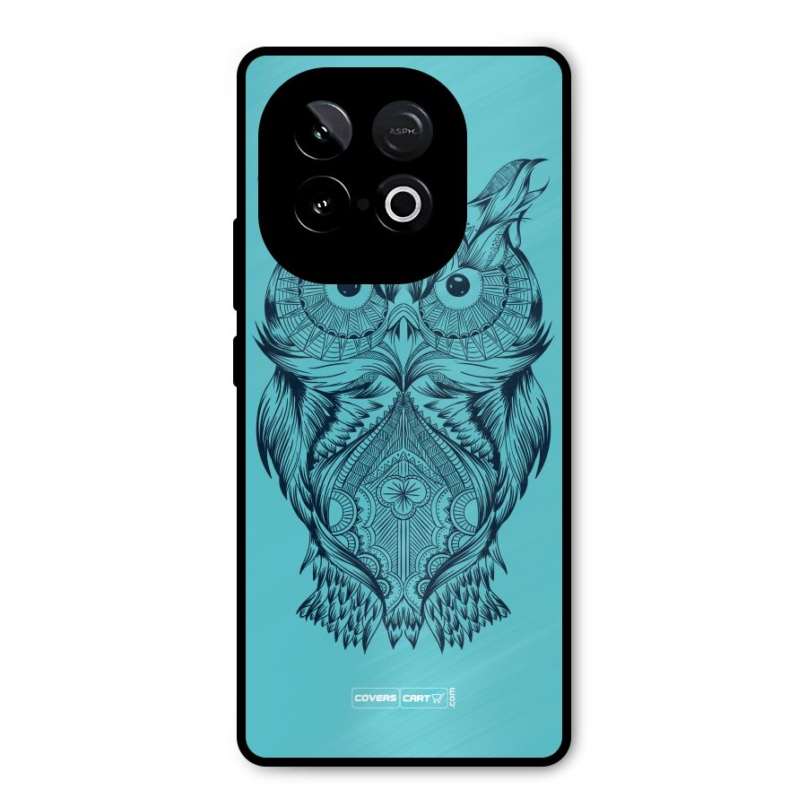 Designer Owl Metal Back Case for iQOO Neo 10
