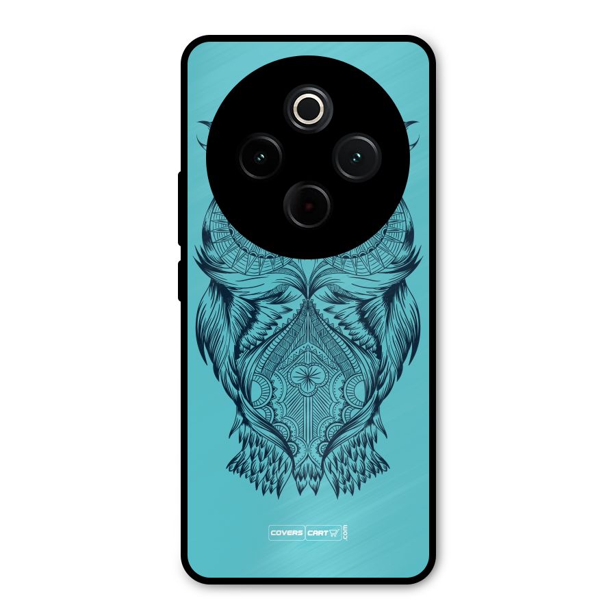 Designer Owl Metal Back Case for iQOO Z10