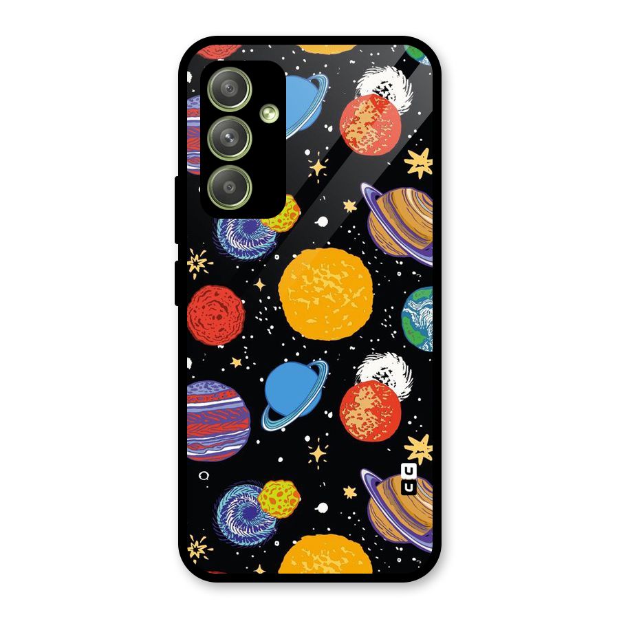 Designer Planets Glass Back Case for Galaxy A54
