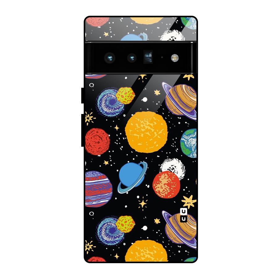 Designer Planets Glass Back Case for Google Pixel 6 Pro