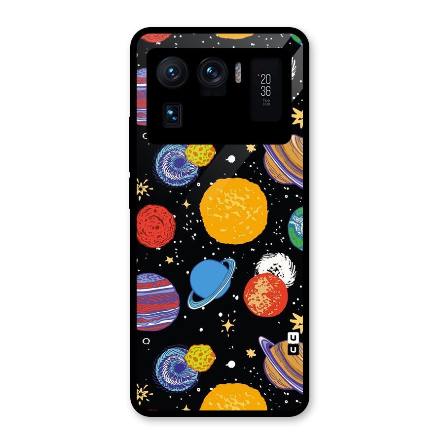 Designer Planets Glass Back Case for Mi 11 Ultra