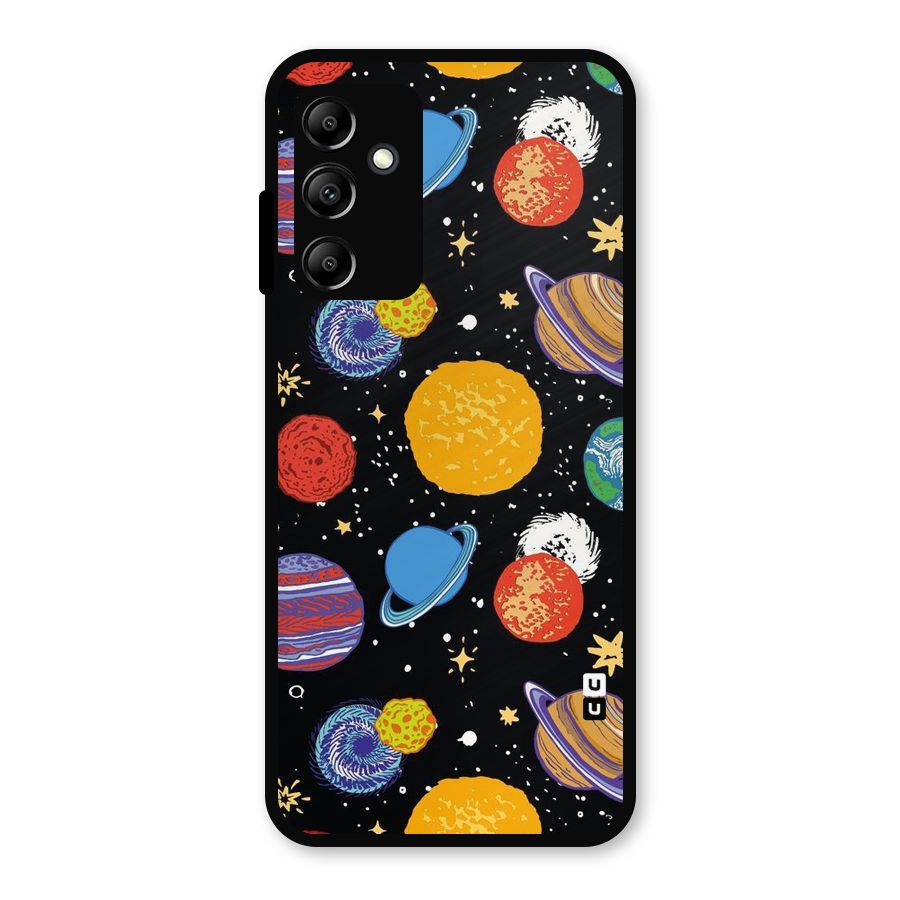 Designer Planets Metal Back Case for Galaxy A14 5G