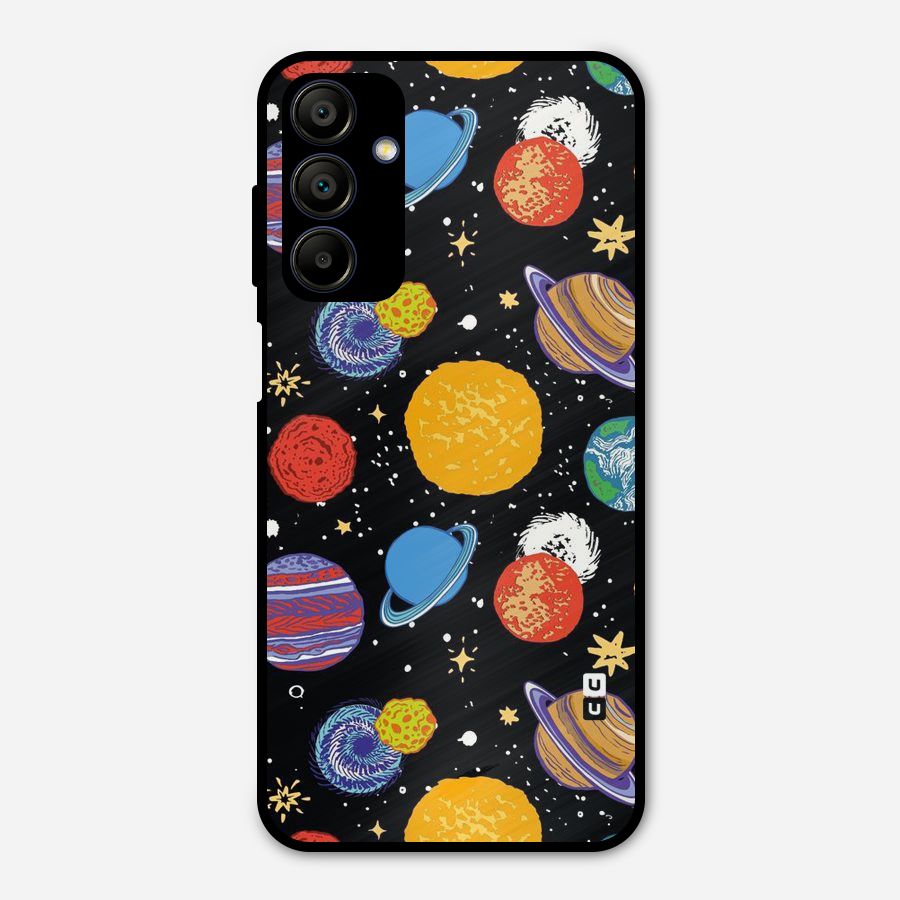 Designer Planets Metal Back Case for Galaxy A15 5G