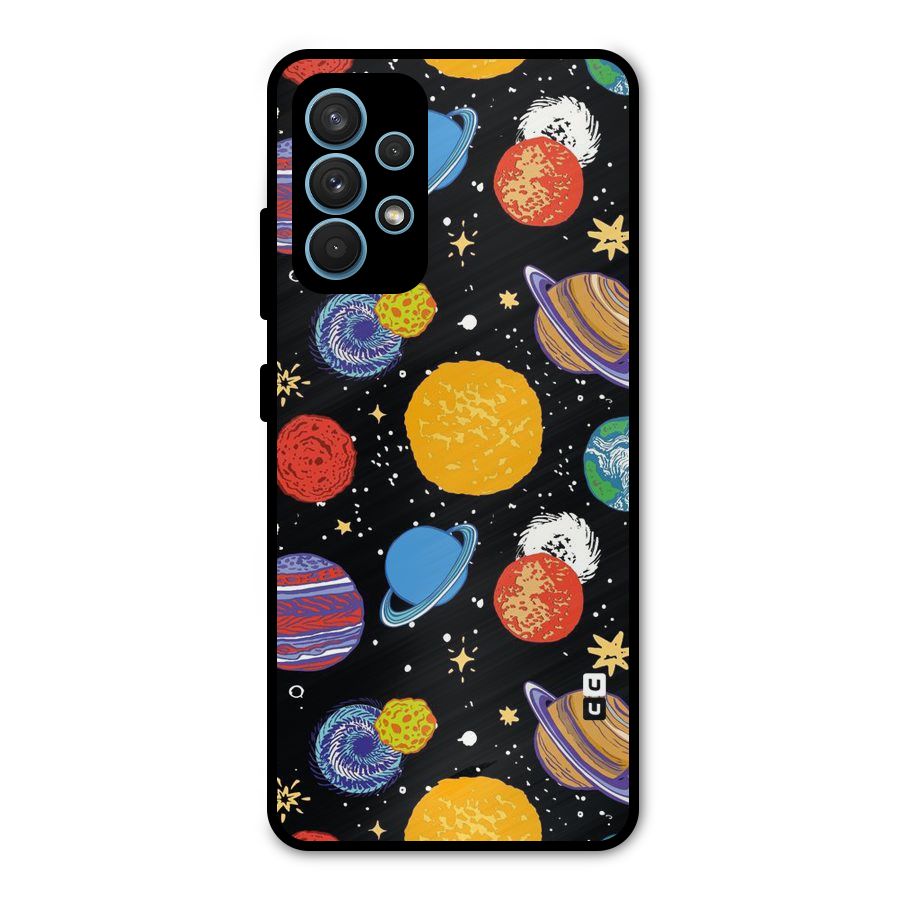 Designer Planets Metal Back Case for Galaxy A32